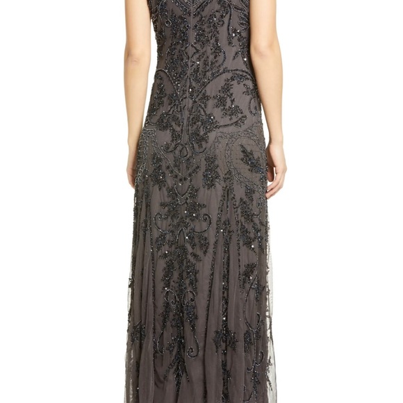 Pissarro Nights Ash Blue Sequin Gown - Picture 4 of 14